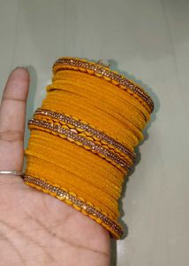 Beautiful Yellow Bangles Set