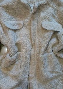 Cozy Beige Fleece fur Jacket