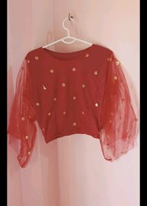 Red Crop Top