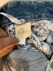Evisu Genes Vintage Denim Shorts