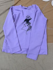 Black one piece dress+purple tshirt combo