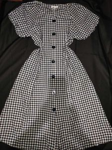 Black & White Gingham Dress