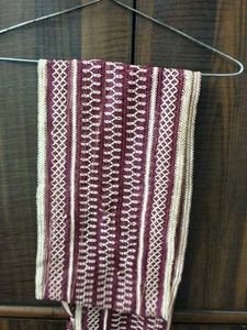 Maroon Embroidered Dupatta