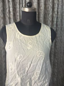White Eyelet Boho Blouse Top
