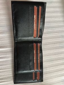 Classic black leather wallet