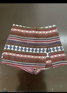 Boho Print Skort