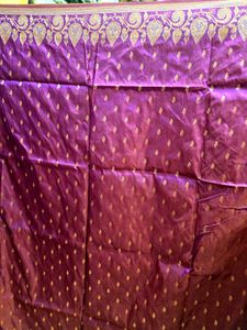 Elegant Magenta Banarasi Silk Saree