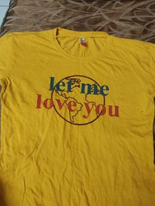 Yellow Graphic Print T-shirt