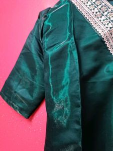 Embroidered Teal Kurta with pants