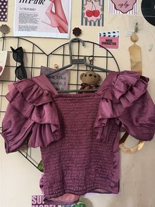 Chic Rose Pink Bow Front Top