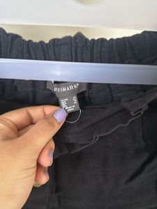 Black Shorts (cotton Linen Fabric )