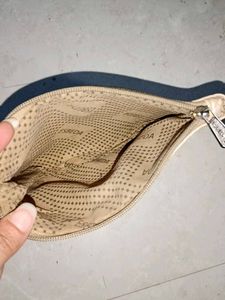 ESRELA Gold-Tone Woven Pouch