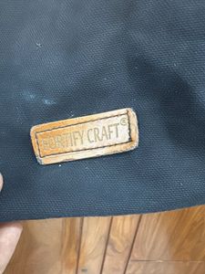 vintage canvas side bag