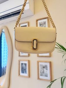 Chic Cream Chain Shoulder Bag