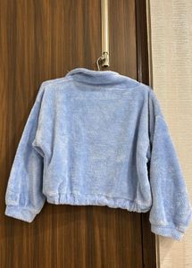 Cozy Blue Fleece Half-Zip Pullover