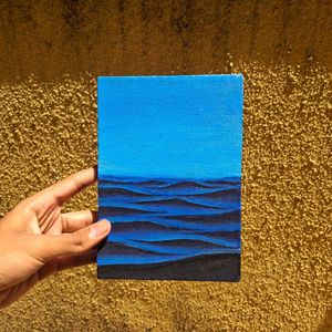 Handmade Ocean Wave Canvas Art