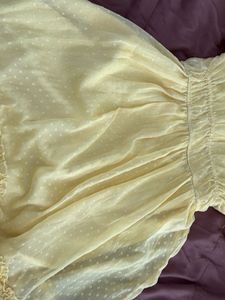 Yellow Ruffled Dress