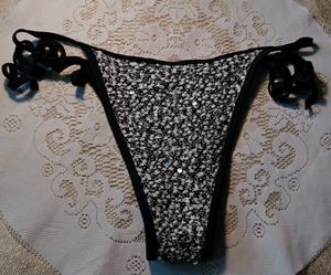 bikini bottom with sequins detailing