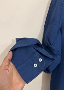 Massimo Dutti Blue Slim Fit Shirt