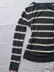 Atmosphere Striped Knit Sweater