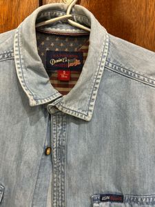Men's Light Wash Denim Shirt