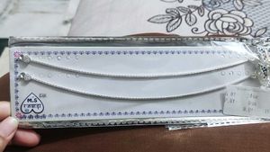 Silver Anklets Set - Beautiful Design