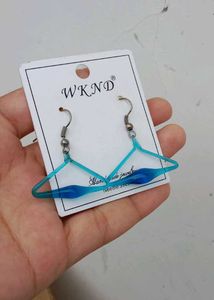 WKND Blue Hanger Earrings