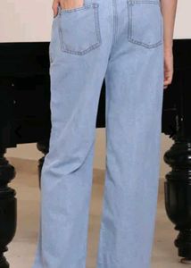 Shein Heart Print Blue Jeans | Size 30