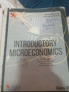 Introductory Microeconomics Class XI Book