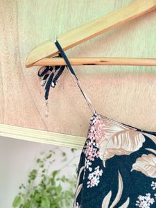 Navy Floral Print Mini Dress