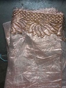 peach orange   Party Wear  Saree