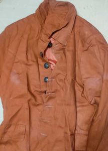 Vintage Orange Collared Jacket