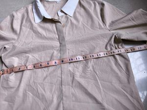 Beige Collared Shirt