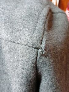 Elegant Grey Wool Coat