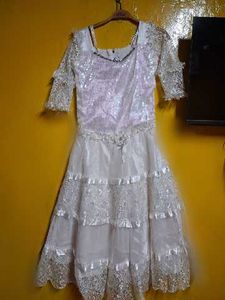 Elegant White Lace Party Dress
