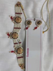 Exquisite Pearl &amp; Stone Jewellery Set
