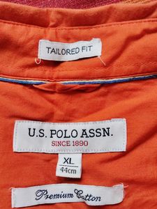 Men's orange Long Sleeve Shirt