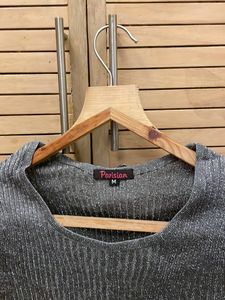 Brand New, Ladies Top, Silver With Lurex