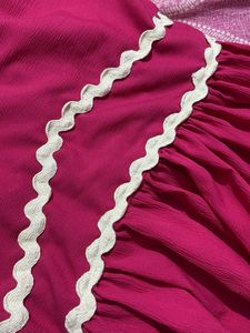 Vibrant Pink Tiered Midi Dress