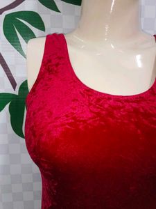 (1100)Red Velvet One Piece Swimsuit