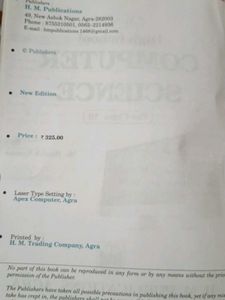 Computer Science Class 10 Textbook