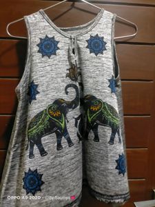 Grey Elephant Top
