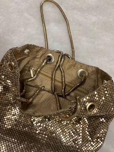 Gold Mesh Handbag