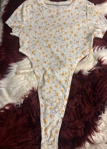 Floral Cutout bodysuit