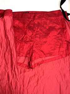Mango selection wrapover skirt with bows
