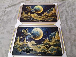 Enchanting Moonlit City Wall Art