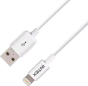 Apple Intex Lightning USB cable 1 Meter LT - RD -1M (compatible With All Smartphones, Tablets, and MP3 player, White, One Cable)