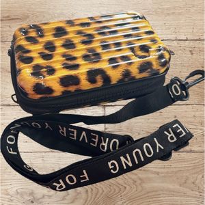 Animal Print Hardcase Sling Bag