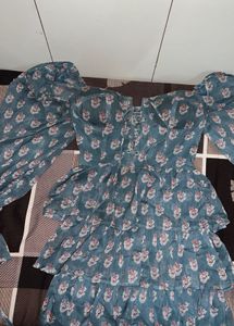 Floral Ruffle Mini Dress