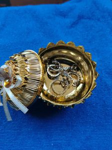 Decorative Golden Potli Box for jewellery storage